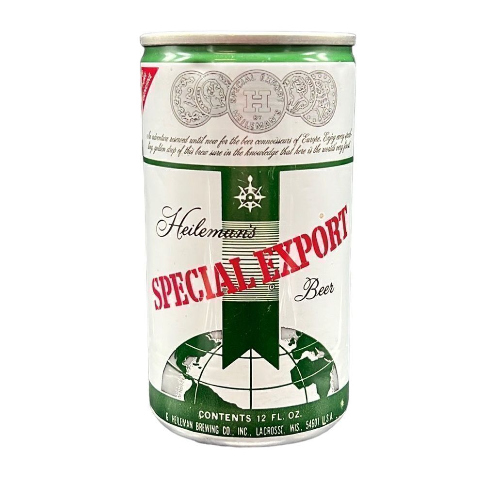 Vintage Heileman's Special Export Beer 12oz Aluminum Beer Can Empty